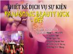 Thiết kế dịch vụ sự kiện panasonic beauty kick - Off