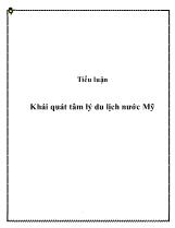 Tiểu luận Khái quát tâm lý du lịch nước Mỹ