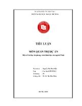 Tiểu luận Môn quản trị dự án một số bài học từ phong cách lãnh đạo của người Nhật