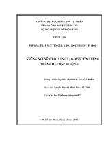 Tiểu luận Những nguyên tắc sáng tạo được ứng dụng trong học tập di động