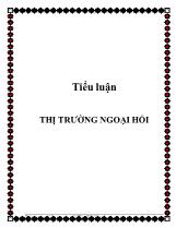 Tiểu luận Thị trường ngoại hối