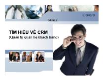 Tìm hiểu về crm (quản trị quan hệ khách hàng)