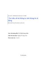 Tìm hiểu về hệ thống tư vấn thông tin di động