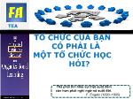 Tổ chức của bạn có phải là một tổ chức học hỏi?