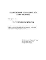 Tư tưởng Hồ Chí Minh - Phân tích luận điểm của Hồ Chí Minh: “Nước Việt Nam là một, dân tộc Việt Nam là một ...”