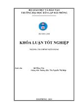 Vận dụng quy trình tín dụng của ngân hàng thương mại cổ phần công thương Việt Nam chi nhánh hồng bàng để xác định hạn mức tín dụng cho công ty cổ phần Nga Vinh