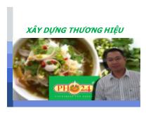 Xây dựng thương hiệu cho phở 24