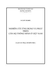 Luận văn Nghiên cứu ứng dụng và phát triển căn hộ thông minh ở Việt Nam