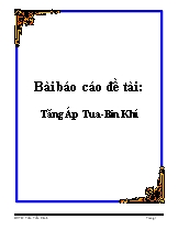 Bài Báo cáo Đề tài: Tăng Áp Tua-Bin Khí