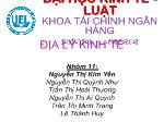 Bài giảng Địa lý kinh tế