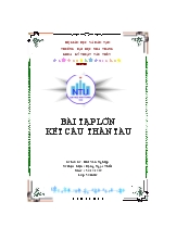 Bài tập lớn kết cấu thân tàu