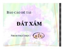 Báo cáo Đề tài Đất xám