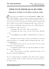 Báo cáo thực tập công nhân tại Công ty cổ phần cao su Đà Nẵng
