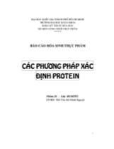 Các phương pháp xác định protein