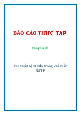Chuyên đề Các thiết bị cơ bản trong chế biến NSTP