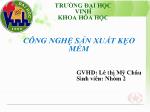 Công nghệ sản xuất kẹo mềm