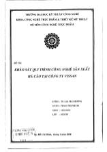 Đề tài Khảo sát qui trình công nghệ sản xuất há cảo tại công ty Vissan