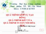Đề tài Quá trình keo tụ tạo bông quá trình kết tủa quá trình tuyển nổi hóa học