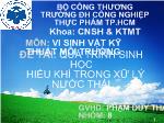 Đề tài : Quá trình sinh học hiếu khí trong xữ lý nước thải