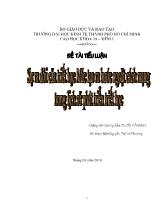 Đề tài Sự ra đời triết học Mác tạo ra bước ngoặt cách mạng trong lịch sử phát triển triết học(1)