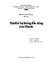 Đề tài Thiết kế hệ thống dẫn động máy khuấy