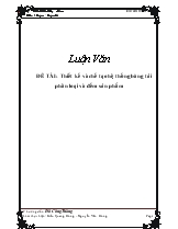 Đề tài : Thiết kế và chế tạo hệ thống băng tải phân loại và đếm sản phẩm