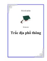 Đề tài Trắc địa phổ thông