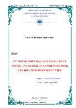 Đề tài Tư tưởng triết học của nho giáo và sự ảnh hưởng của nó đến đời sống văn hóa tinh thần của người Việt (3)