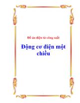 Đồ án Điện tử công suất Động cơ điện một chiều