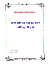 Đồ án Điện tử công suất Dòng điện mở máy của động cơ không đồng bộ