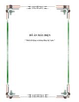 Đồ án Máy điện Thiết kế động cơ không đồng bộ 3 pha
