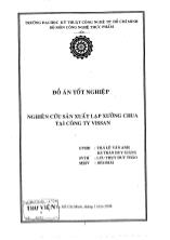 Đồ án Nghiên cứu sản xuất lạp xưởng chua tại công ty VISSAN