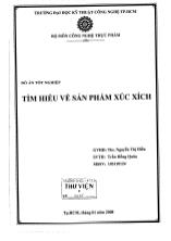 Đồ án Tìm hiểu về sản phẩm xúc xích