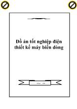 Đồ án Tốt nghiệp điện thiết kế máy biến dòng