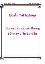 Đồ án Tốt nghiệp Đo và bảo vệ các thông số máy biến áp dầu