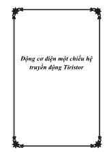 Động cơ điện một chiều hệ truyền động Tiristor