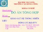 Khảo sát hệ thống nhiên liệu Động cơ 2KD-FTV