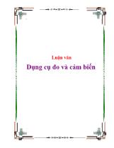 Luận văn Dụng cụ đo và cảm biến