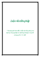 Luận văn Xây dựng mô hình điều khiển hệ thống dòng chữ đại học công nghiệp Hà Nội bằng thời gian thực đế sử dụng PLC S7-200