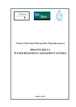 Mekong delta water resources assessment studies