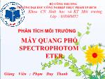 Phân tích môi trường Máy quang phổ Spectrophotometer