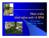 Phát triển khái niệm mới về IPM