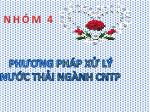 Phương pháp xử lý nước thải ngành công nghiệp thực phẩm