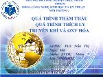 Quá trình thẩm thấu quá trình trích ly truyền khí và oxy hóa