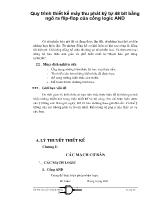 Quy trình thiết kế máy thu phát ký tự 48 bit bằng ngõ ra flip-Flop của cổng logic AND