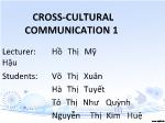 Some differences between the Vietnamese and the American in communication styles