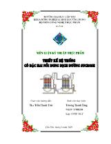 Thiết kế hệ thống cô đặc hai nồi dung dịch đường sucrose