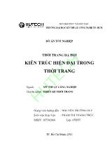 Thời trang dạ hội Kiến trúc hiện đại trong thời trang