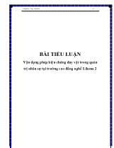 Tiểu luận Bài Vận dụng phép biện chứng duy vật trong quản trị nhân sự tại trường cao đẳng nghề Lila ma 2