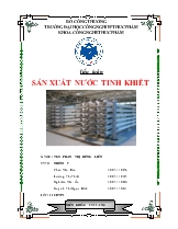 Tiểu luận Sản xuất nước tinh khiết